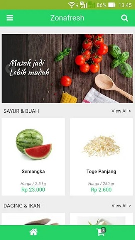 contoh desain aplikasi android toko online