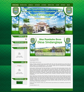 Contoh desain web desa