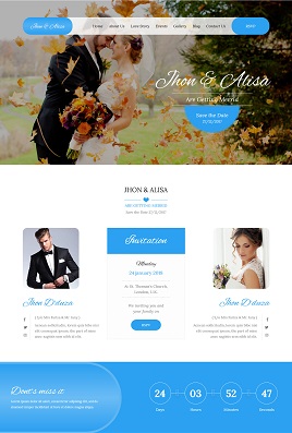 Desain website wedding invitations 2