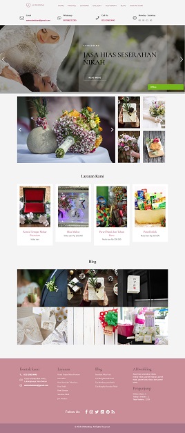 Desain website wedding - www.seserahanikah.com