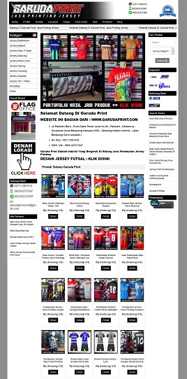 Desain website percetakan printing - jasaprintingjersey.com