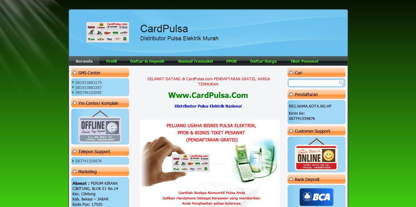 Jasa Buat Web Pulsa Jasa Pembuatan Website, Bikin Web Murah, Profile