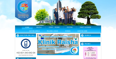 website klinik raisha
