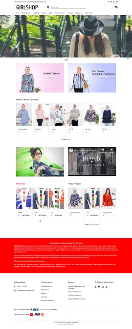 Contoh Desain Website Toko Online - www.girlshop.id