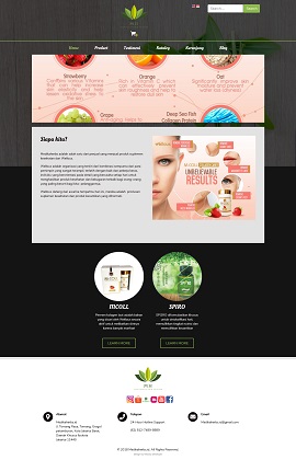 Contoh desain website toko online – medikaherbs.id