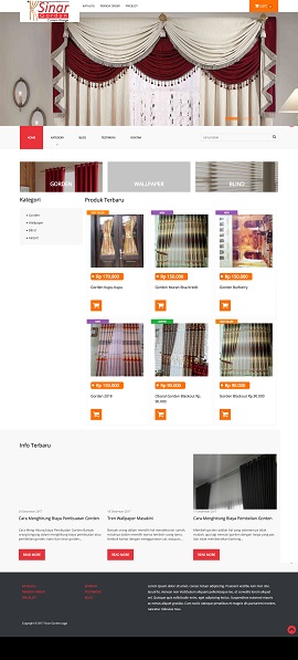 Contoh desain website online shop