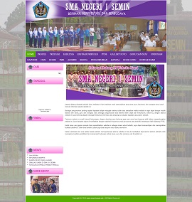 Contoh hasil desain website Sekolah