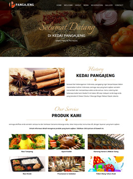contoh Desain web restoran
