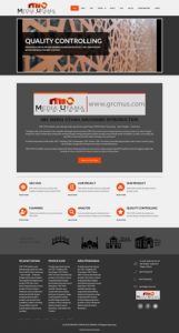 Contoh desain website company profile - www.grcmus.com