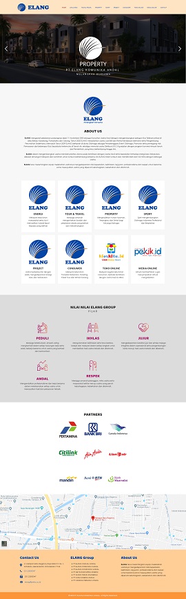 Contoh desain website company profile - www.peka.co.id