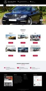 Contoh desain website daeler - www.dealermercedes.com