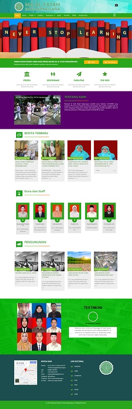 Contoh Desain Website Sekolah – Www.maalfatahbanjarnegara.com | Jasa ...