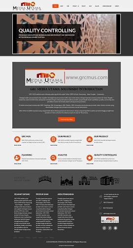 Contoh desain website company profile - www.grcmus.com
