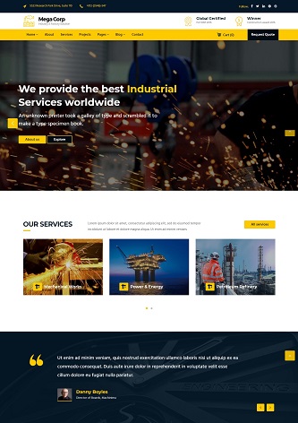 contoh web portal perusahaan