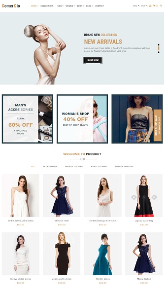 contoh web online shop