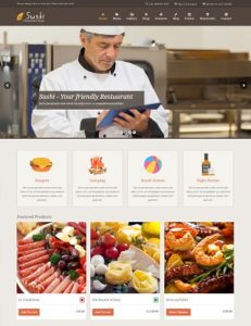contoh web restoran