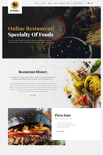 contoh website makanan