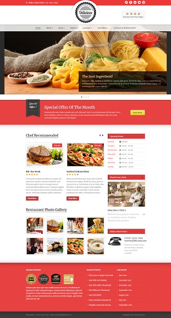 contoh website restoran