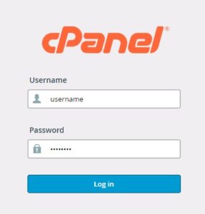 username password cpanel