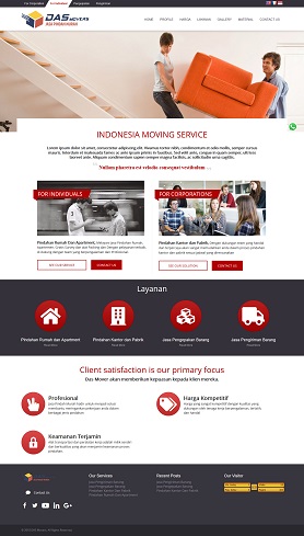 Contoh Desain Website Company Profile - www.dasmovers.com