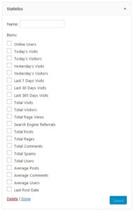 WP Statistics Widget