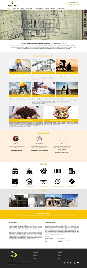 contoh desain website agen properti - www.bangunrayakontraktor.com