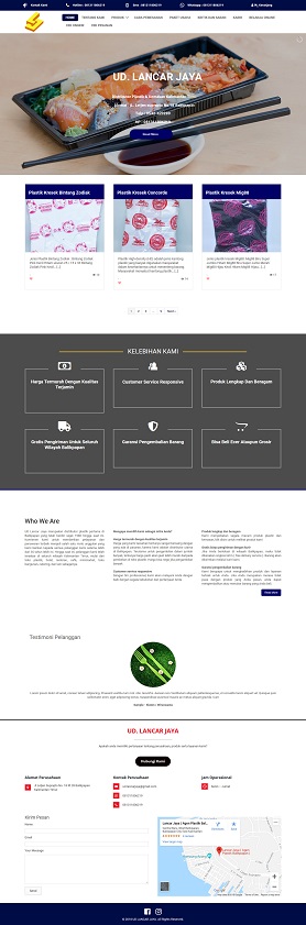 contoh desain website company profile - www.lancarjaya.id