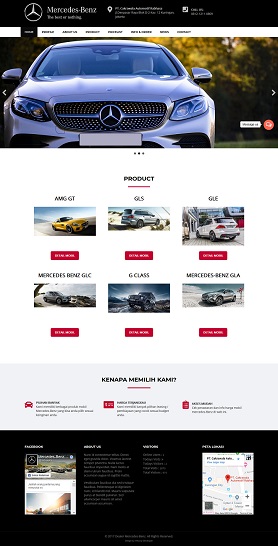 contoh desain website otomotif - www.dealermercedes.com