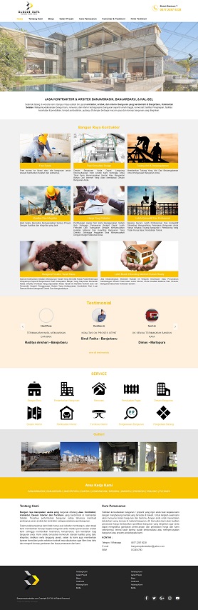 contoh desain website property – www.bangunrayakontraktor.com
