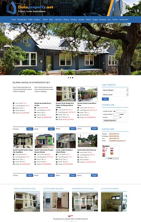 contoh desain website property – www.dutaproperty.net