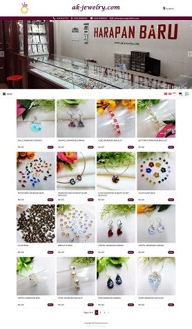 contoh desain website toko online - www.ak-jewelry.com