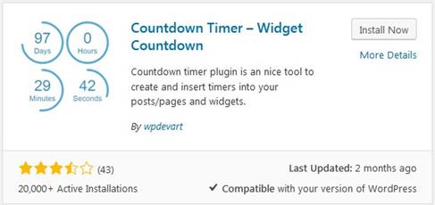 Countdown Timer – Widget Countdown 