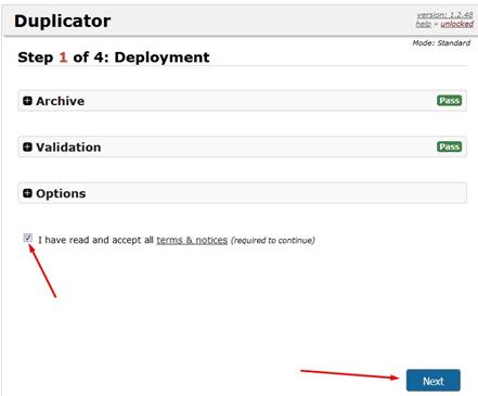 Duplicator Install Web