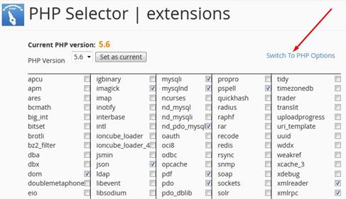 Select PHP Version (PHP Selector)