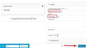 Custom Contact Forms Field Setting