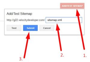 Google Webmaster Tool Add Sitemap