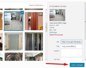 Image Widget Add to Widget