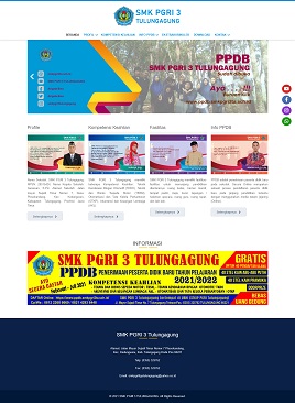 Desain Website PPDB www.smkpgri3ta.sch.id